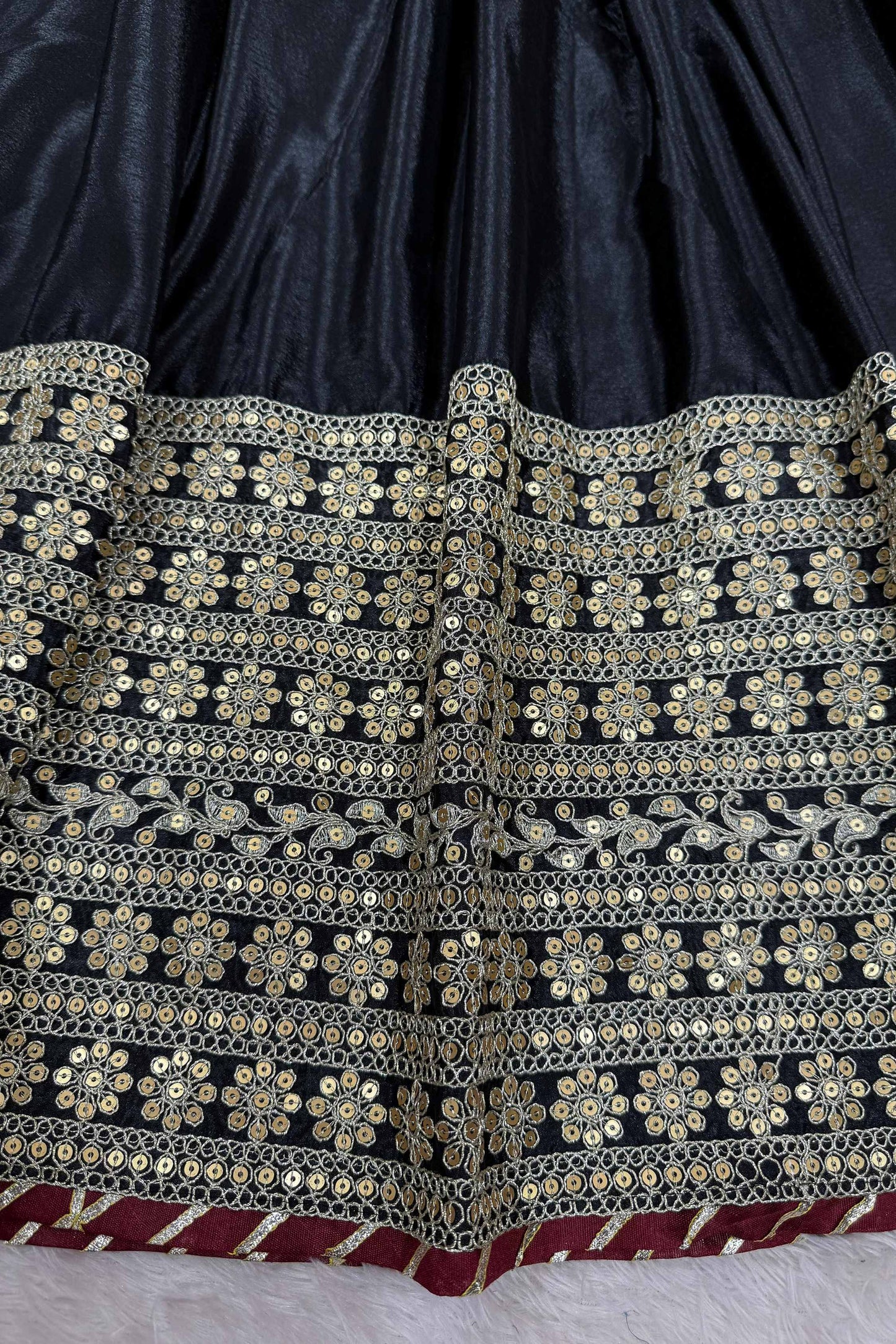 Dazzling Black Thread Work Silk Traditional Anarkali Suit With Dupatta